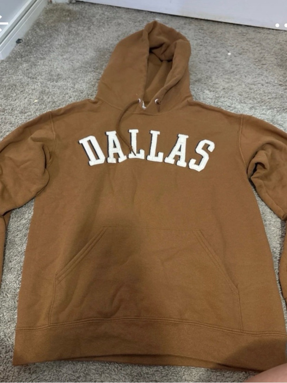 Jerzees Dallas Hooded Sweatshirt in Brown